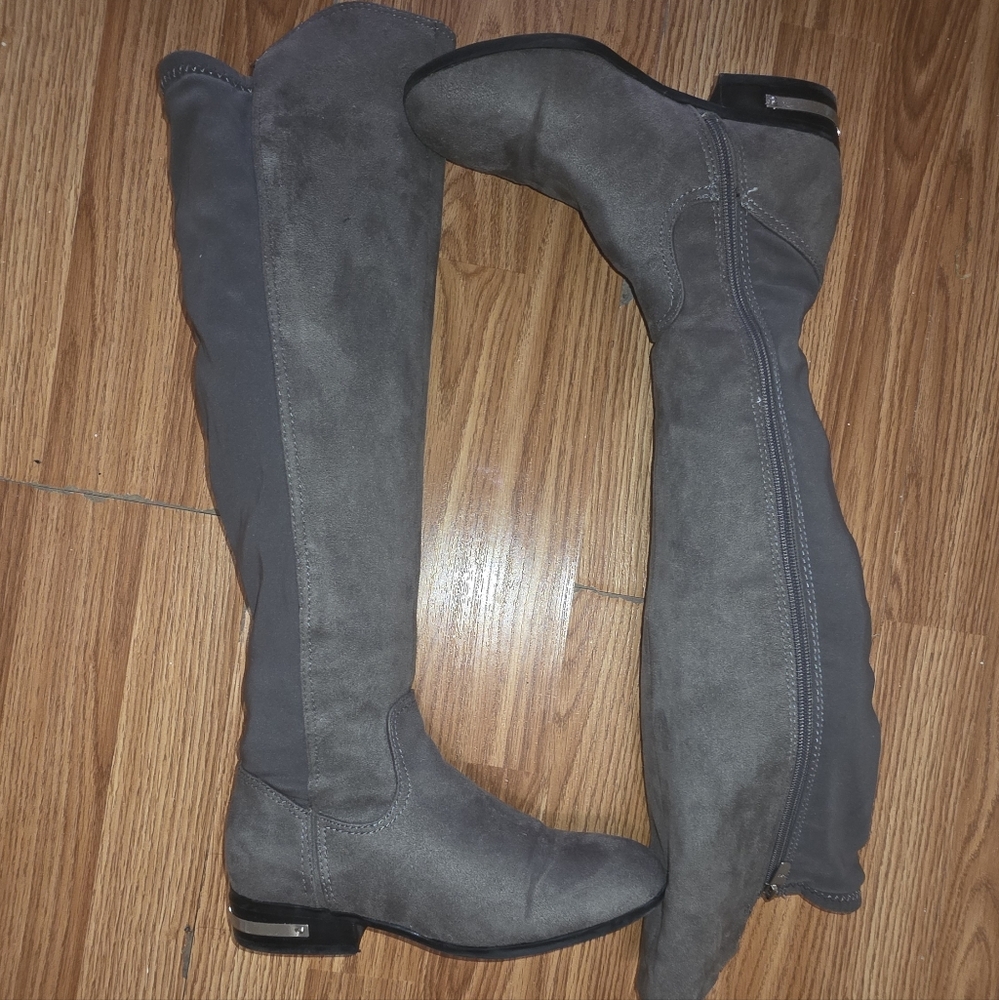 Gray Over-the-Knee Women's Boots- Marc Fisher